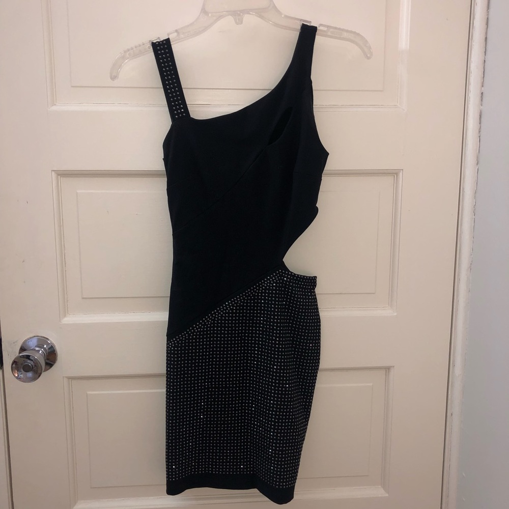 Bebe Bodycon Slit Dress XXS